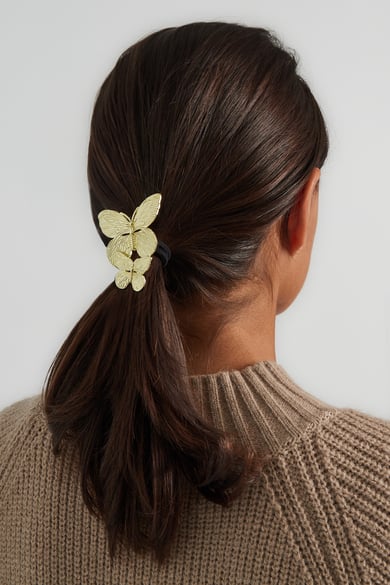 butterfly hair clip - Gold color h5 Picture2